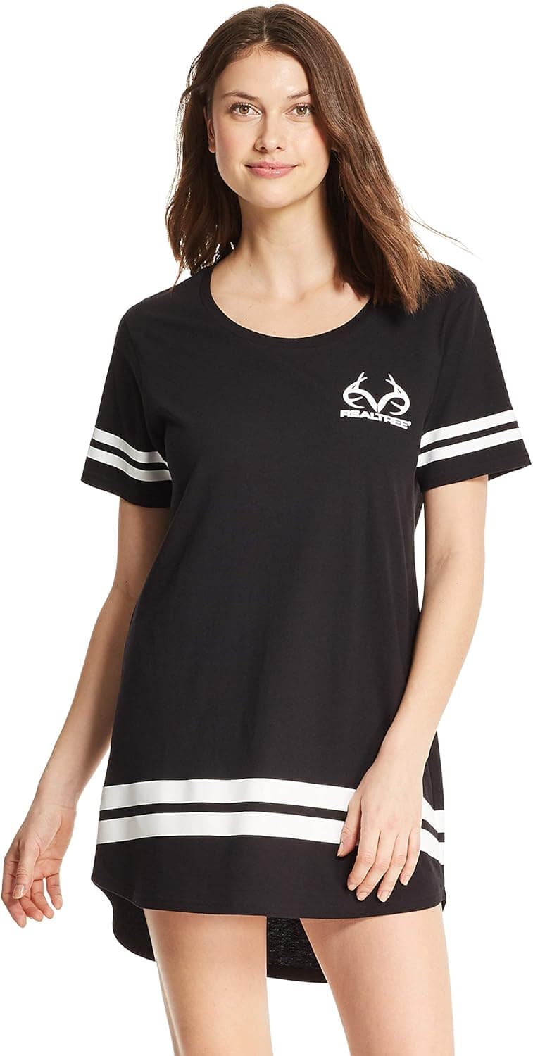Realtree Women's Short Sleeve Dorm Sleepshirt Pajamas