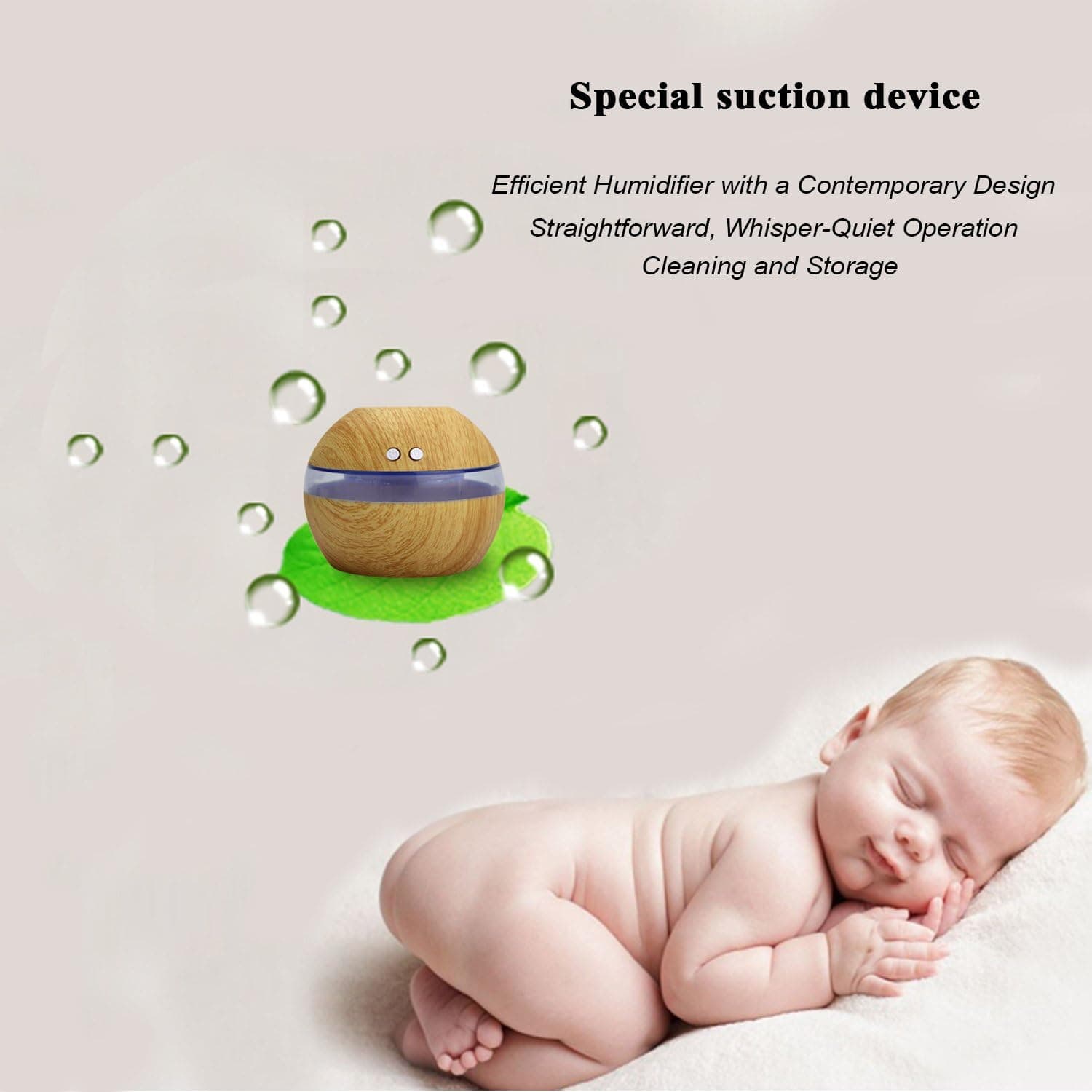 USB Essential Oil Diffuser, 200ml Portable Mini Ultrasonic Cool Mist Aroma Diffuser Humidifier Wood Grain for Office Car Home Bedroom