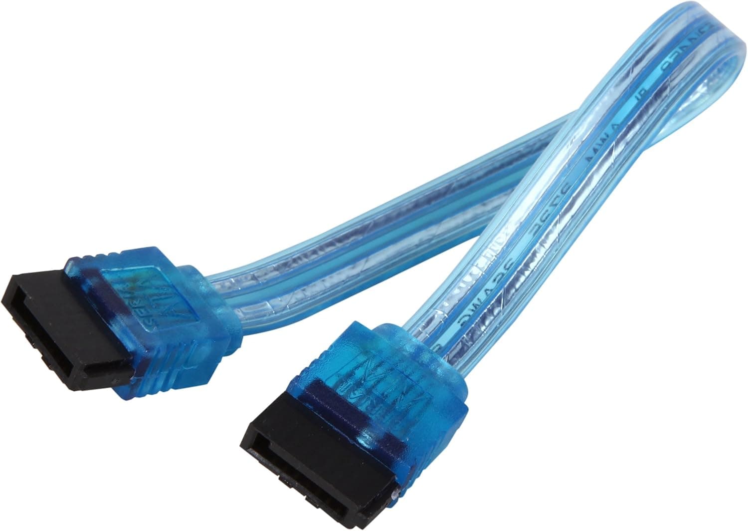 Nippon Labs SATA3L-0.5FT-BU 6-Inch Sata Cable with Locking Latch, Blue