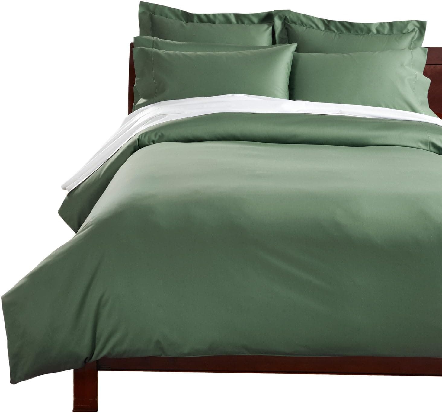 CUDDLEDOWN 400 Thread Count Comforter Cover, King, Ivy