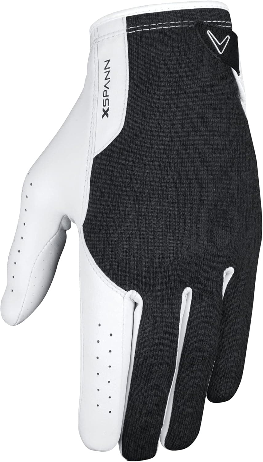 Callaway Golf Men's X-Spann Compression Fit Premium Cabretta Leather Golf Glove