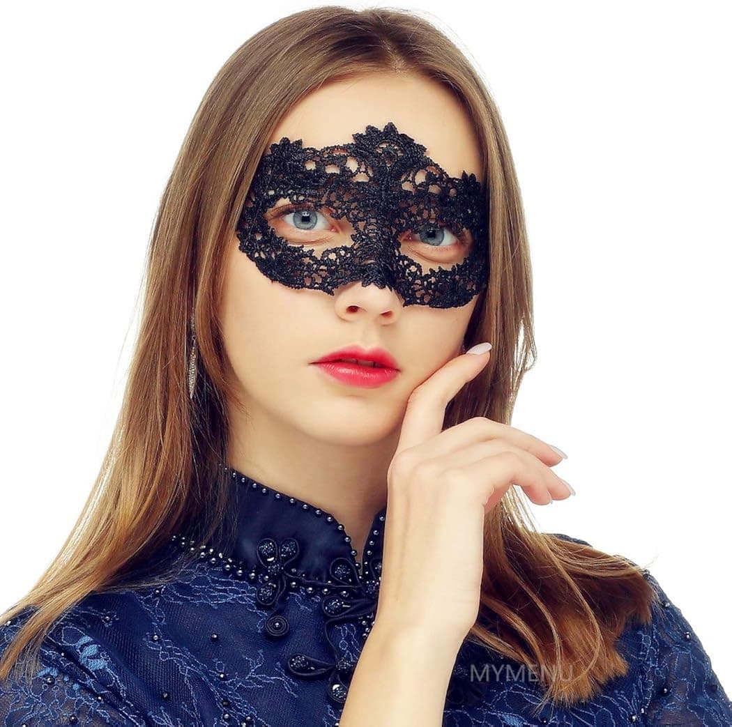 MYMENU Masquerade Mask for Women Venetian Lace Eye Mask For Party Prom Ball Costume Mardi Gras