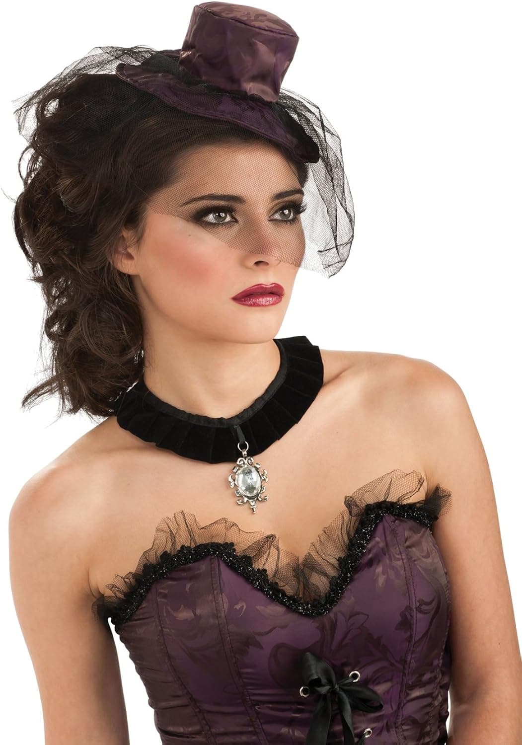 Rubie's Costume Womens Mini Purple Saloon Girl Hat