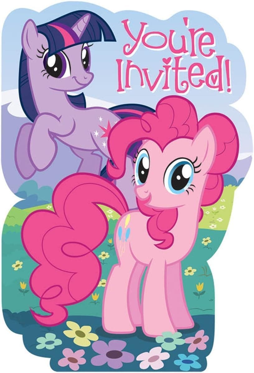 Amscan My Little Pony Party Invitations (Pack of 2)