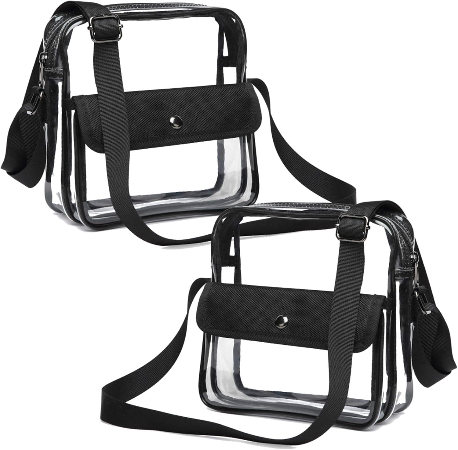 iSPECLE Clear Purse, Clear Stadium Bag Approved for NCAA, Adjustable Strap