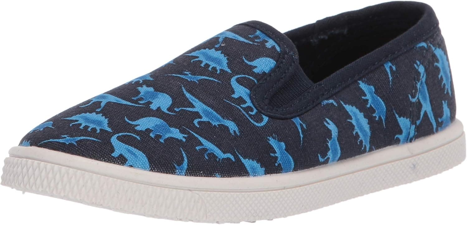The Children's Place Unisex-Child Graphic Dinosaur Slip on Sneaker