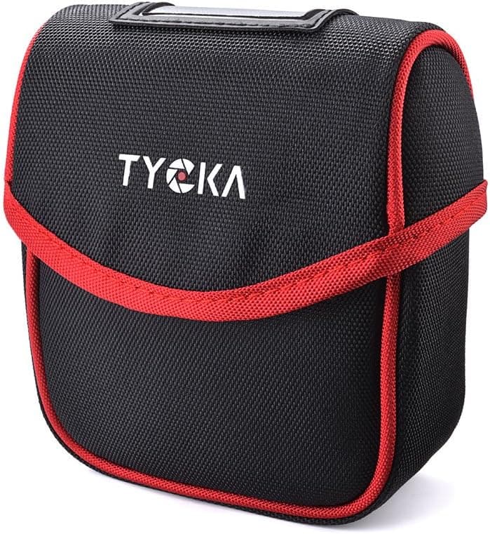 TYCKA Field Filters Case for Round Filters Up to 86mm, Belt Style Design Filter Pouch, Removable Inner Lining and Water-Resistant and Dustproof Design, Black