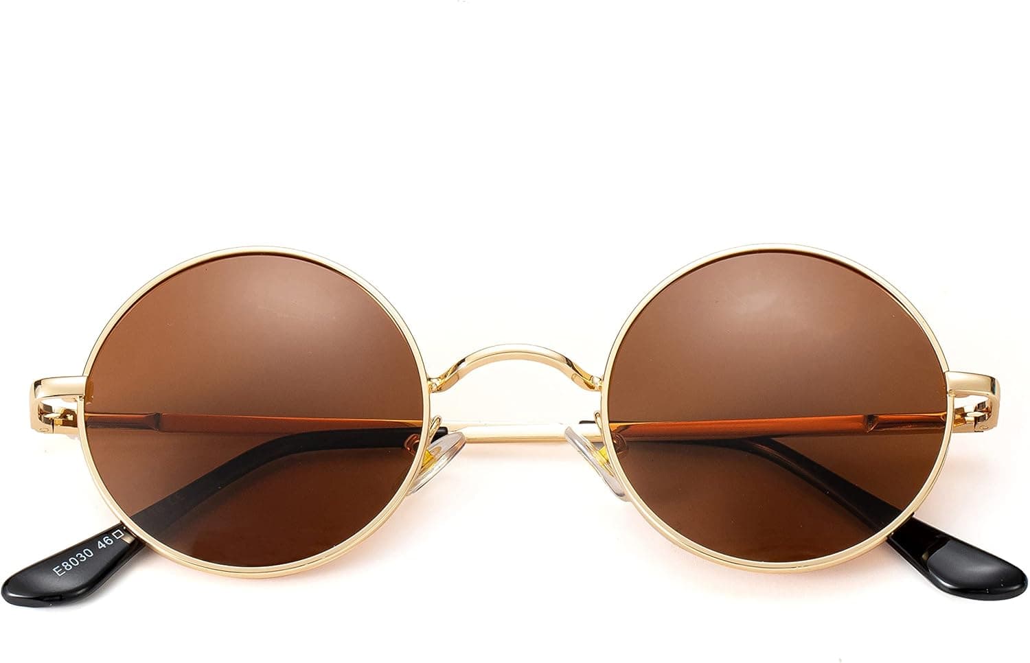 Kursan John Lennon Glasses Small Round Polarized Sunglasses for Women Men Hippie Retro Circle Red Sunglasses - 45MM