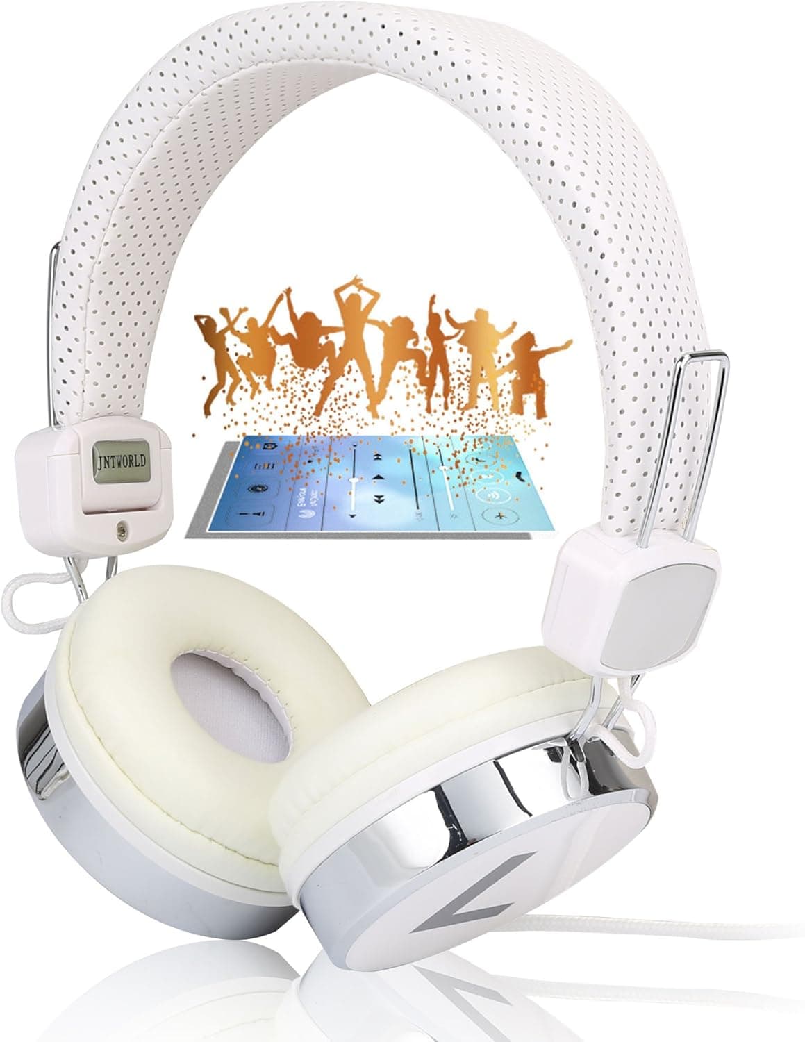 JNTworld Dj Over The Collapsible Head Earphone Headphones for Apple iPod, Ipad, Nano, Sony Mp4, Samsung I9500 S4