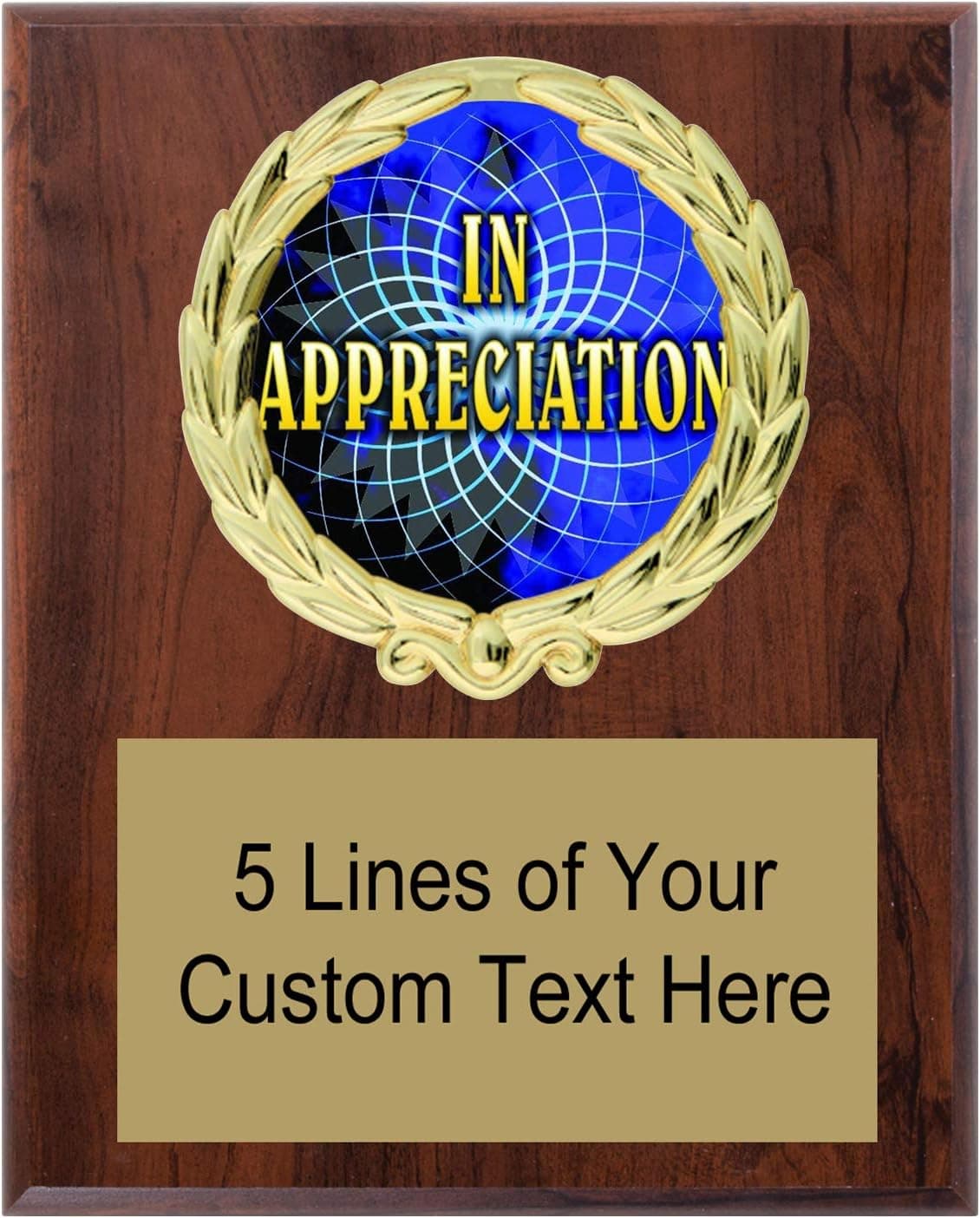Express Medals Various Styles of Personalized Thank You Award Plaques Trophy Prize Gift