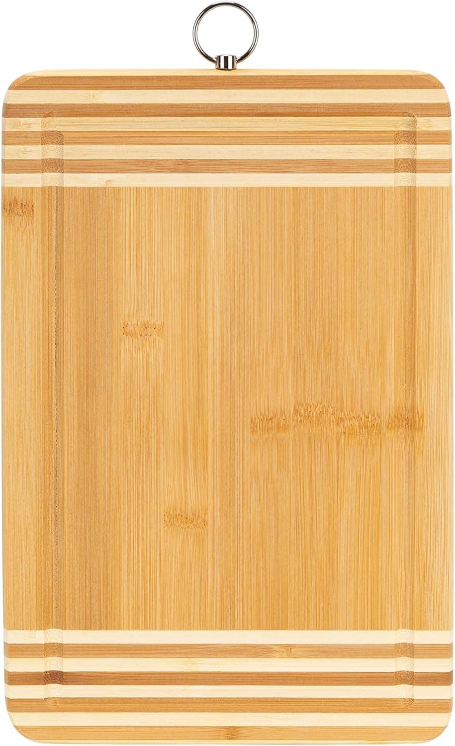 Kitchen Details Bamboo Cutting Board | Medium | Dual Sided Surface | Ultra Thick | Cut Resistant | Drip Edge
