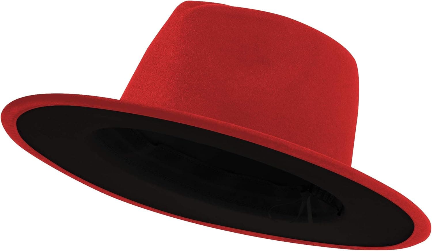 jingsha Fedora Hats for Men & Women Wide Brim Fedora Felt Panama Hat Men's Dress Hats with Belt Buckle