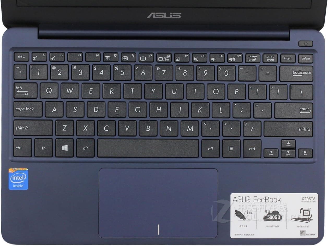 Leze - Ultra Thin Soft Keyboard Protector Skin Cover for Asus Taichi21,X202E,X200MA,X205,X205TA E200HA Laptop - TPU