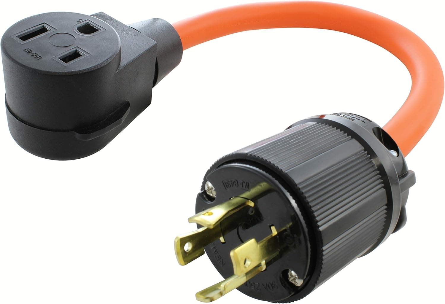 AC WORKS 6-50 Welder Adapter (L15-30 30A 250Volt 3-Phase Locking to 6-50)