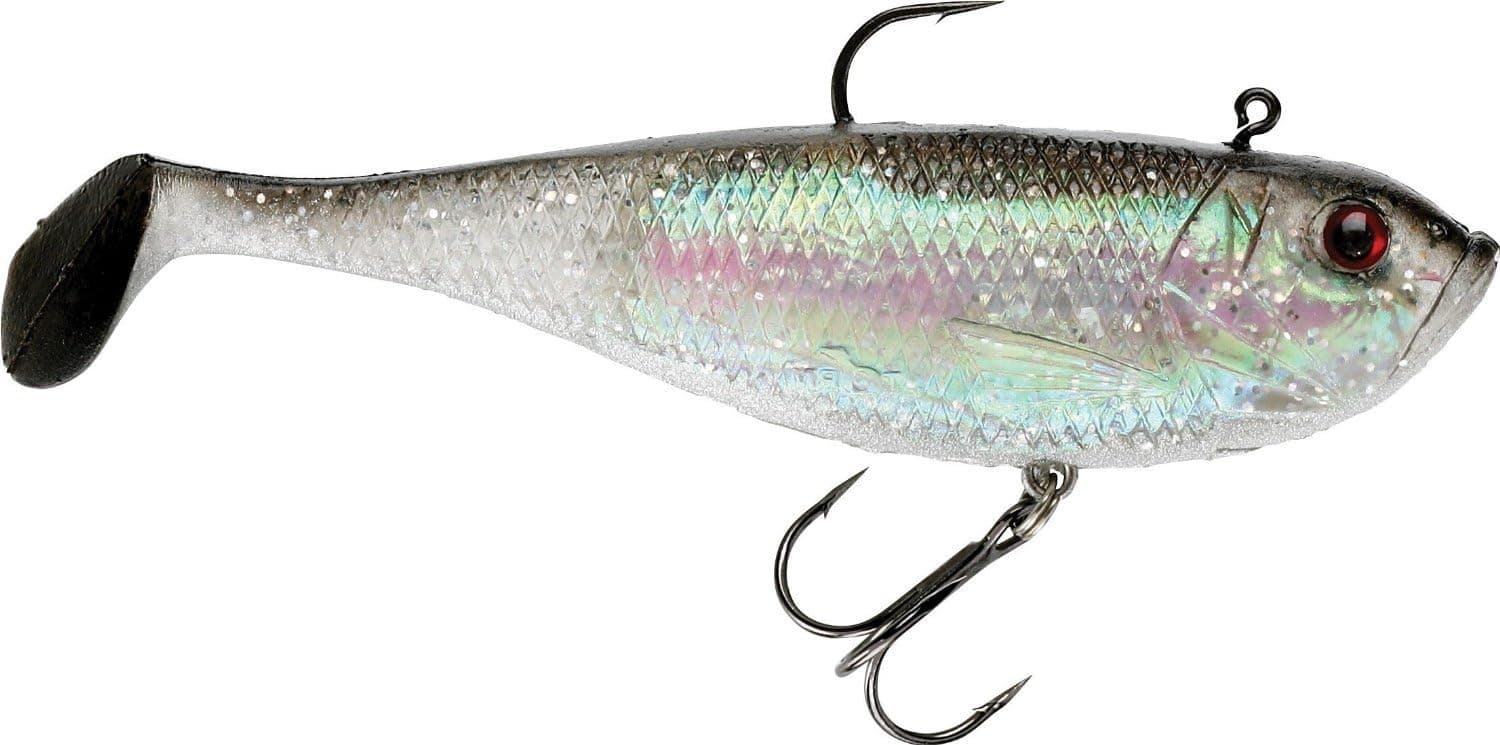 Storm Suspending WildEye Swim Shad Bait, 4-Inch, Silver Ghost