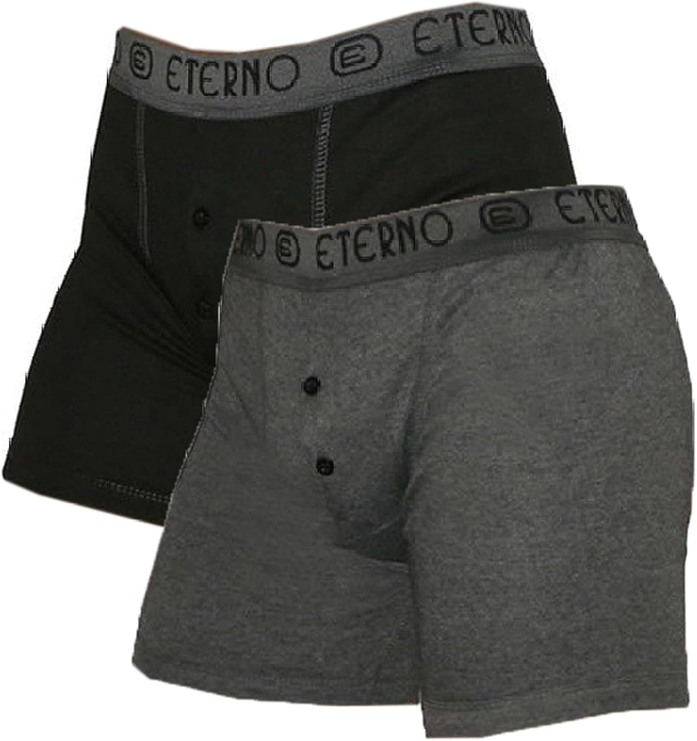 2 PACK: Mens ESSENTIAL ATHLETICS cotton boxer shorts / sport briefs