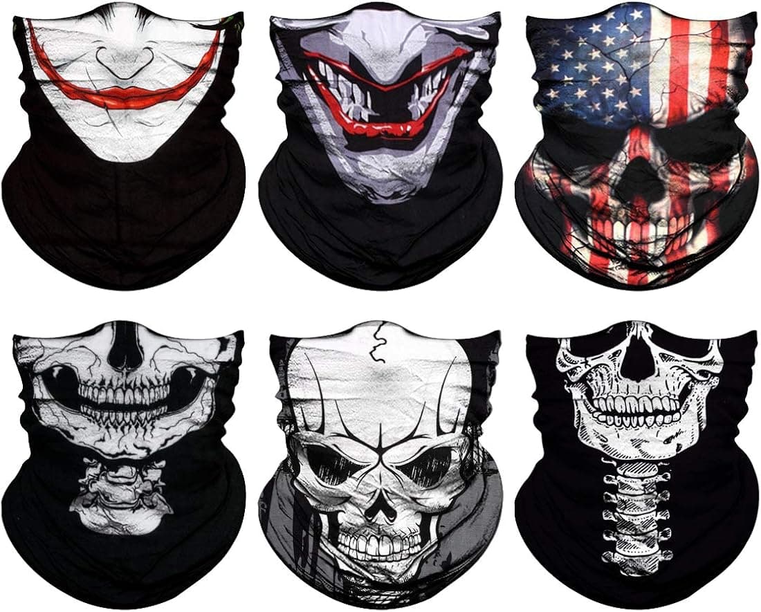 Neck Gaiter, Magic Headband Sport Headwear Elastic Face Mask Bandana Scarf UV Resistence Balaclava, Headwrap Helmet Liner for Men and Women - Cycling, Fishing, Running, Hiking, Camping