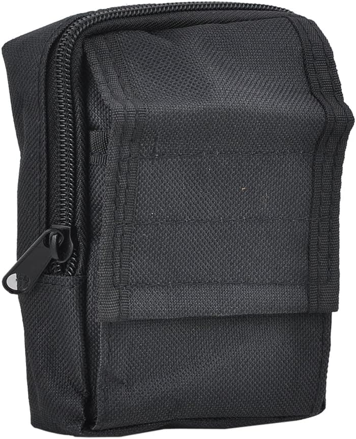 Pinnacle- Outdoor Multi-Pouch Survival First Aid Responder Pouch Bag Holder Pockets with Belt Loop for Camera Phone MP3, Color: Black