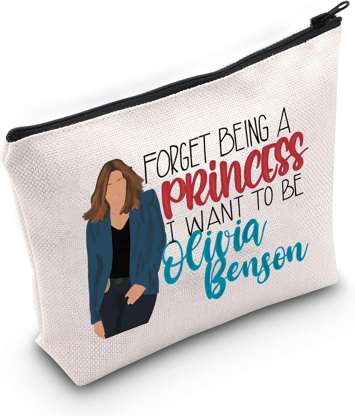 TOBGBE Funny Law Detective Team TV Show Merchandise Special Victims Unit Cosmetic Bag Detective Olivia Benson Gifts Detective Lover Gift (Olivia Benson)