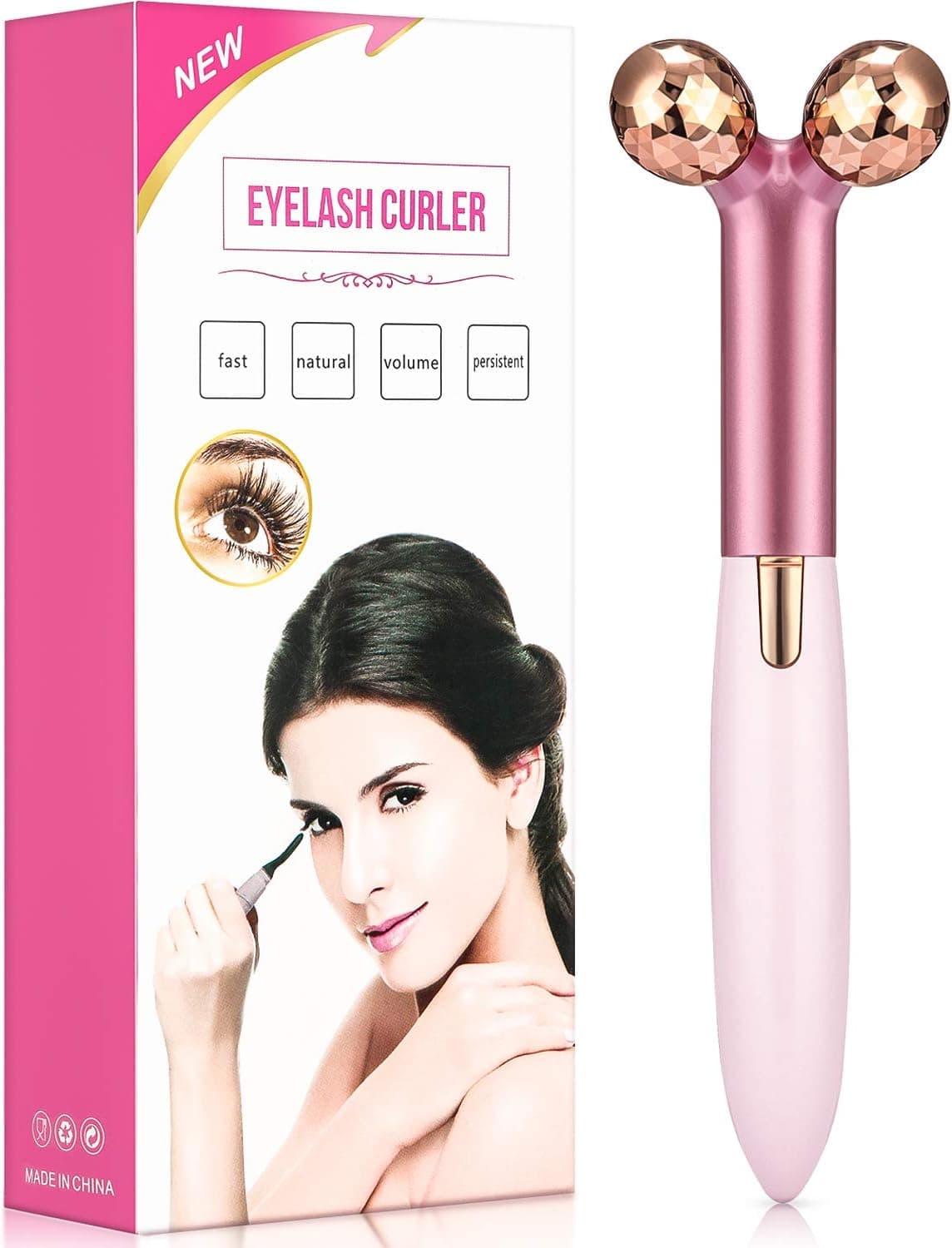 Electric Eyelash Curler Automatic Massage Heated Eyelash Curler Portable Electronic Eye Lashes Curling Comb Tool for Eye Makeup