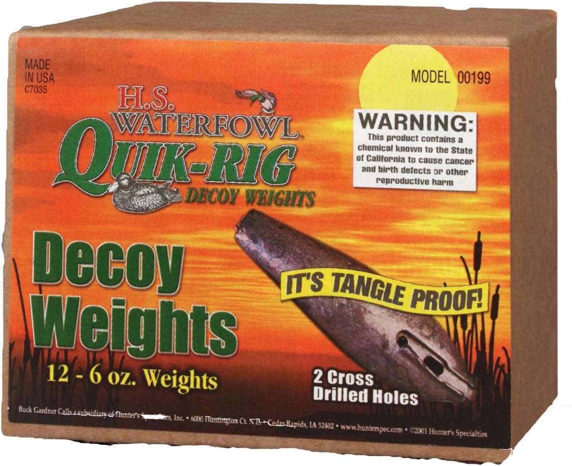 Hunters Specialties Quik-Rig Decoy Weights, 6-Ounce