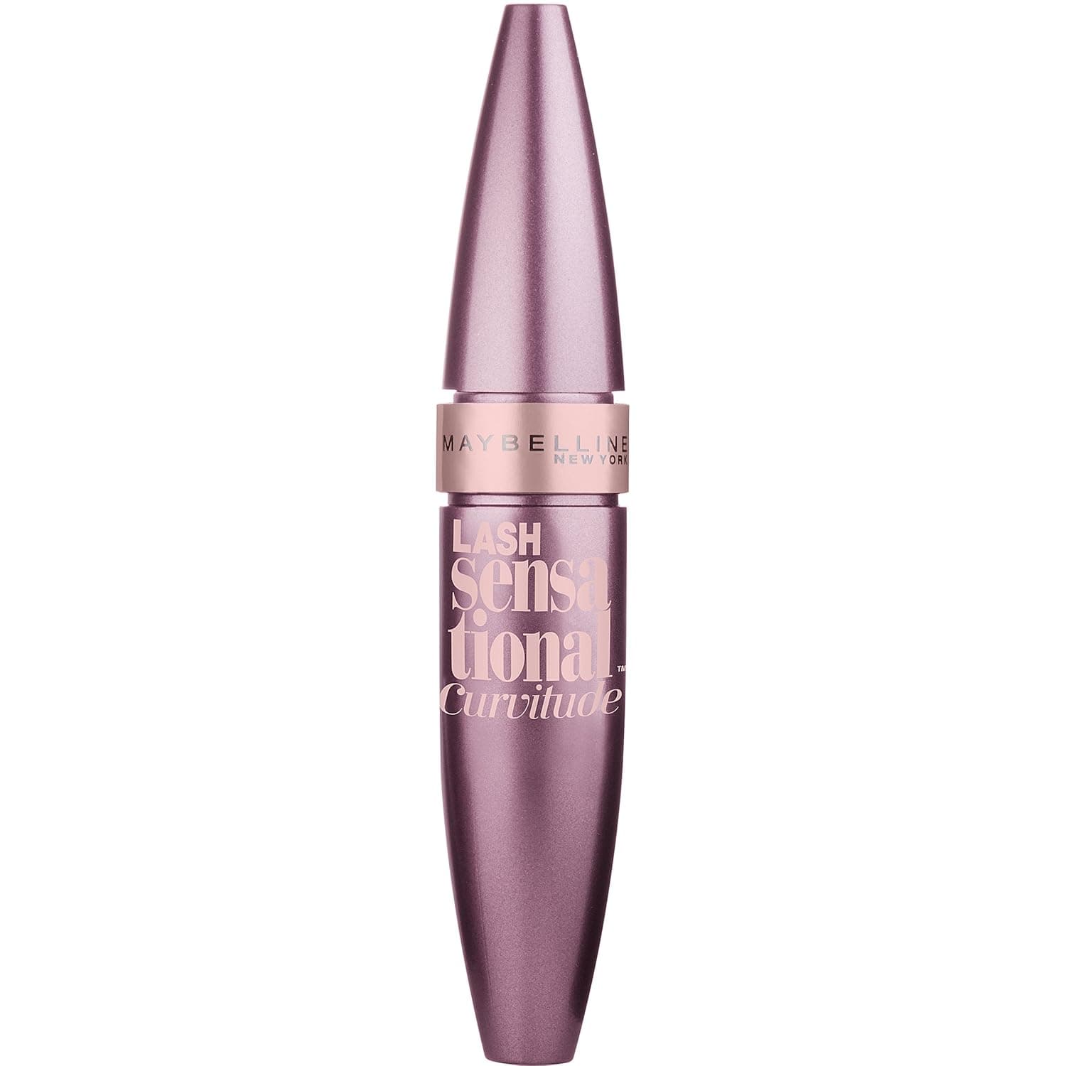 Maybelline New York Lash Sensational Curvitude Washable Mascara, Blackest Black, 0.33 Fluid Ounce