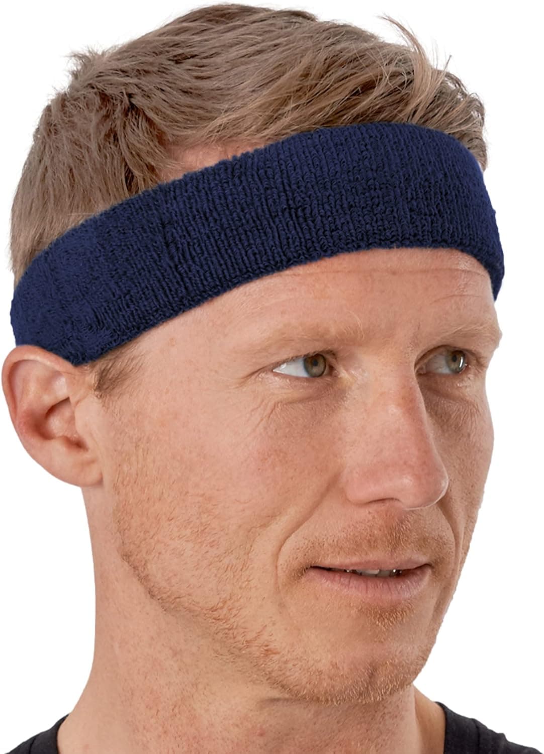 Sweatbands Set - Head & Wrist Sweat Bands - Terry Cloth Sweatbands for Tennis, Working Out, Sports, Basketball, Gym, Exercise - Headband & Wristbands for Men & Women - Stretchy & Soft Cotton