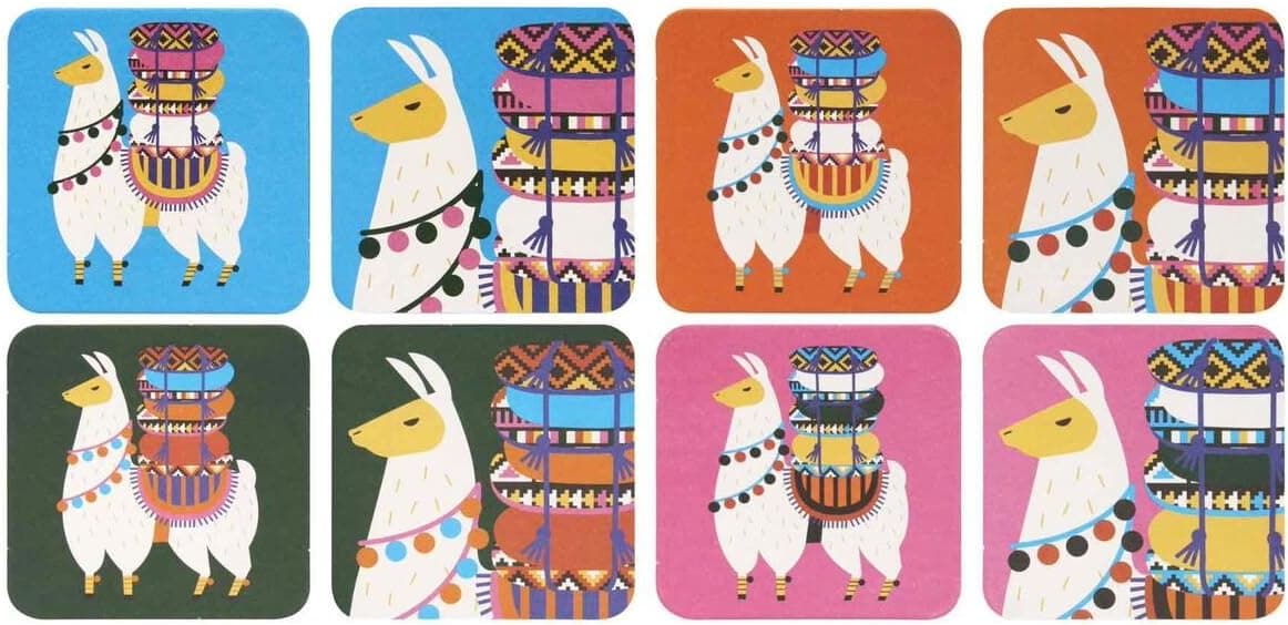 Alpaca 8pc Coaster Set