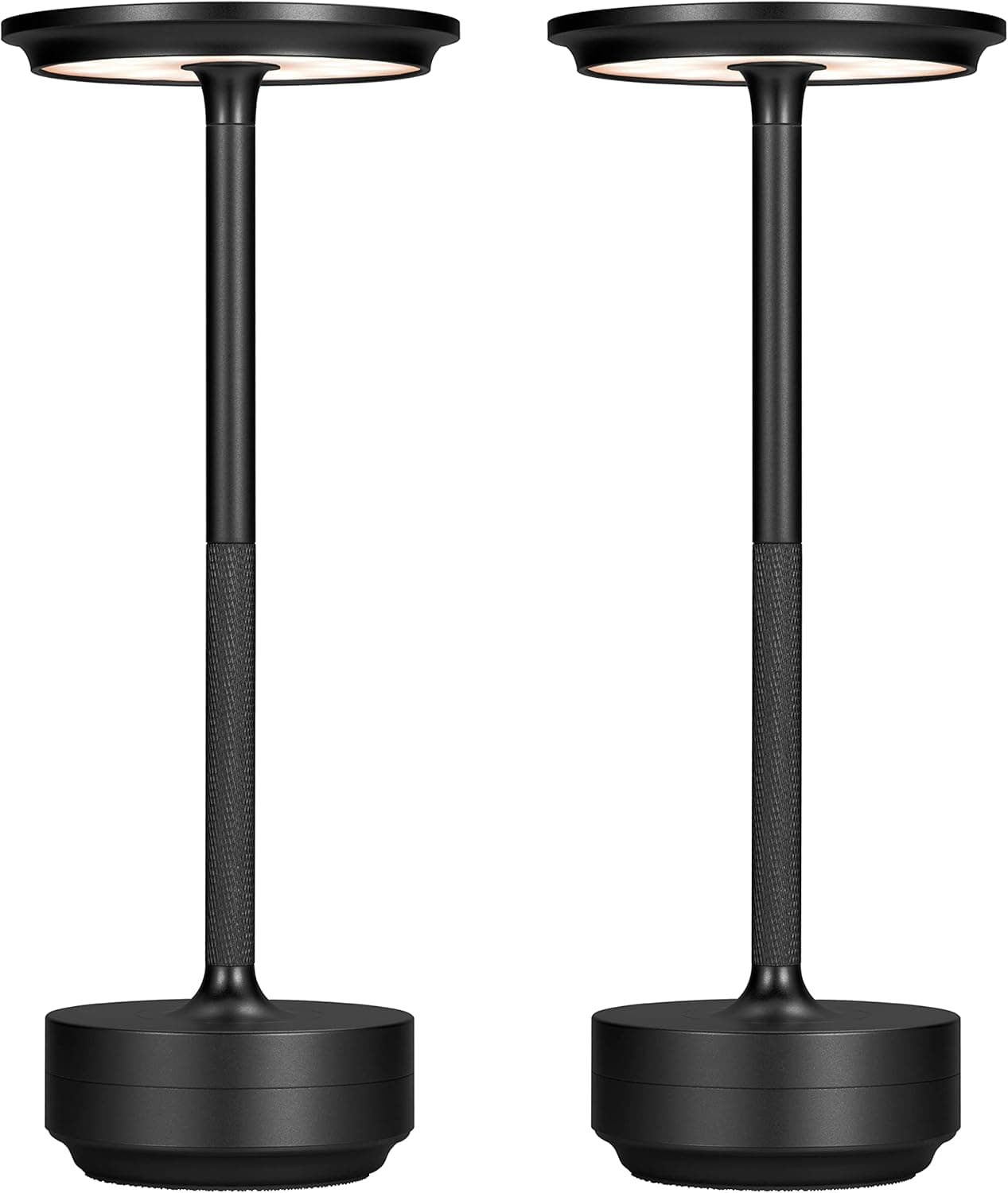 FDIDC Cordless Table Lamp,2Pack Rechargeable Table Lamp Battery Operated Lamp LED Portable Touch Restaurant Table Light Up to 40 Hours Usage，for Desk Lamp Dining Table,Outdoor,Bar Cordless Lamp