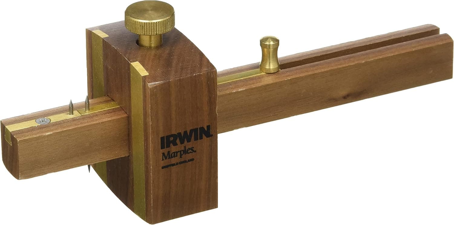 Marples M2153 Mortice and Marking Gauge Single Spur Top and Double Spur Base with Brass Slide