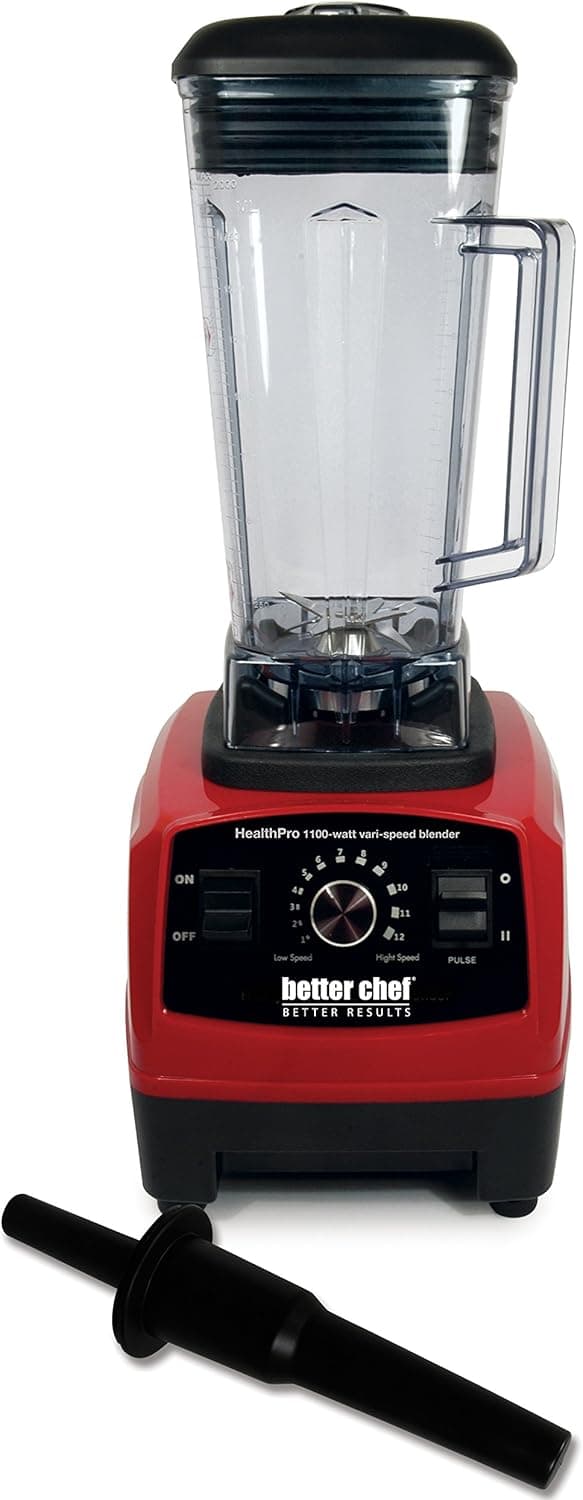 Better Chef IM-692R blender, 64-ounce, Red