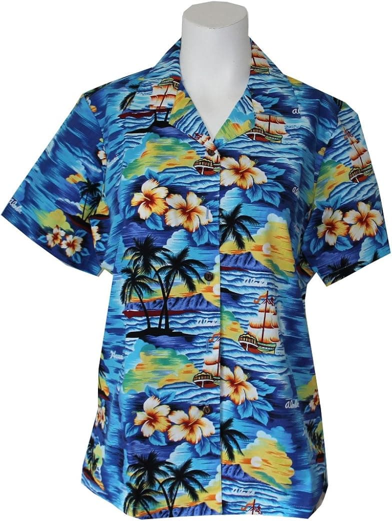 Sunset Waikiki Women's Hawaiian Shirt