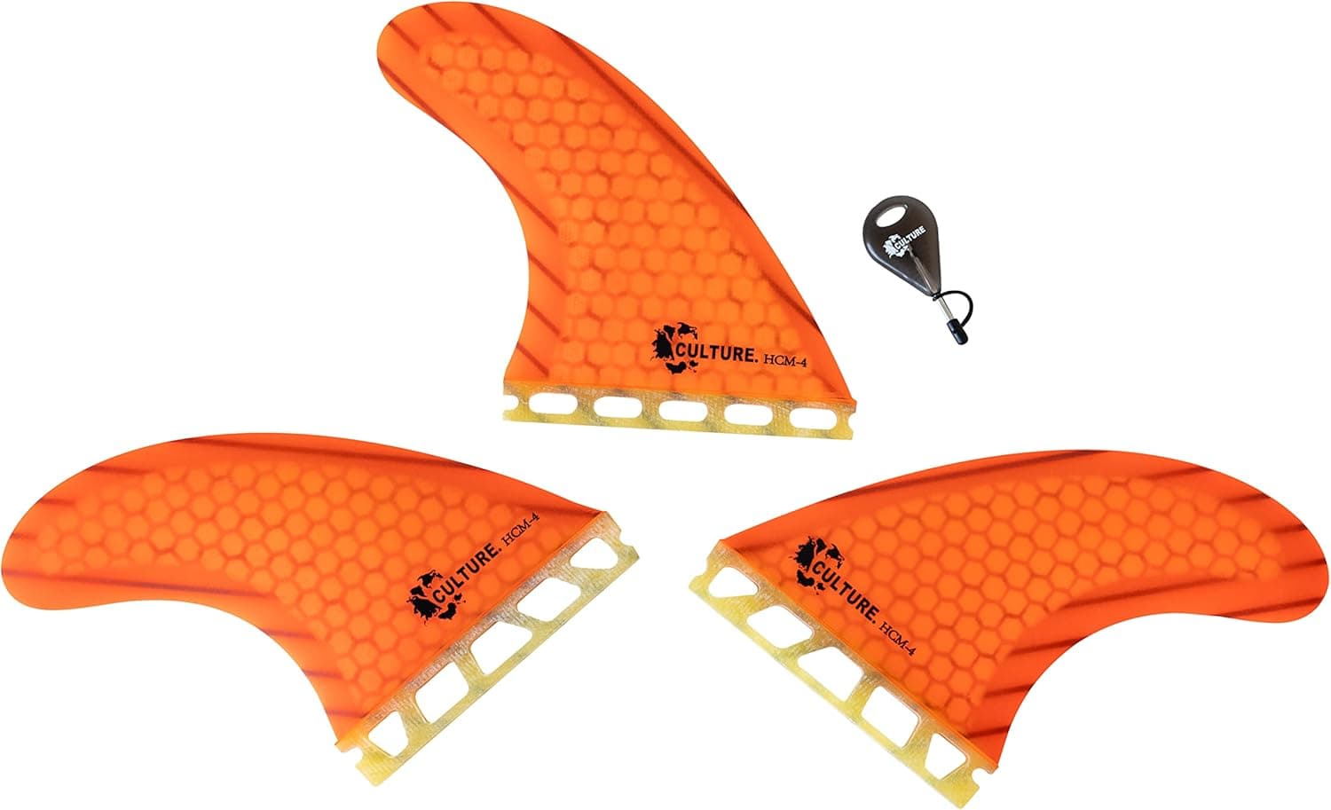 Culture Supply Signature RTM Honeycomb Tri Fin Surfboard Fin Sets - 5 Colors | 3 Sizes