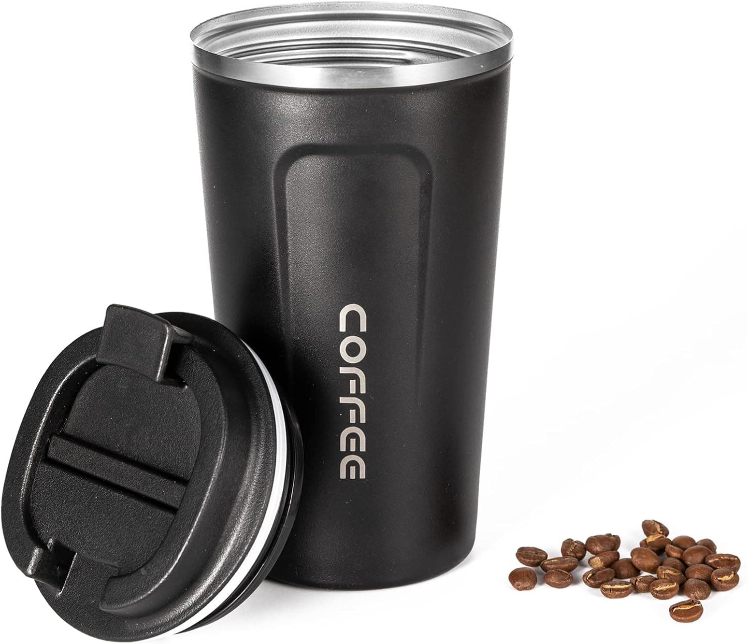 Travel Coffee Mug, 17 oz Insulated Tumbler Coffee Cups with Lids Spill Proof, Leakproof Stainless Steel Double Wall Vacuum Tumblers for Iced / Hot Coffee Gift for Mothers & Fathers Christmas Days