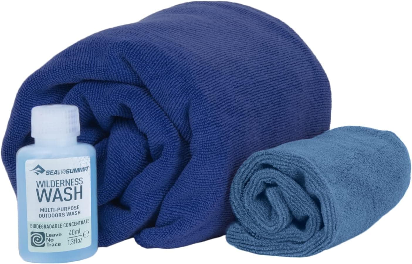 Sea to Summit Tek Towel Wash Kit: Camping and Travel Towel, Washcloth, and Soap