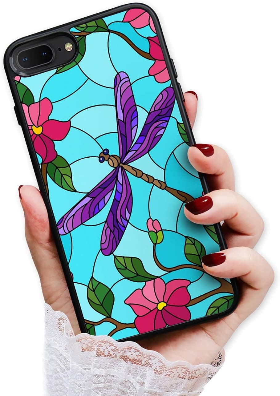 for iPod 6 7, for iPod Touch 6 7, Durable Protective Soft Back Case Phone Cover, HOT13473 Art Dragonfly