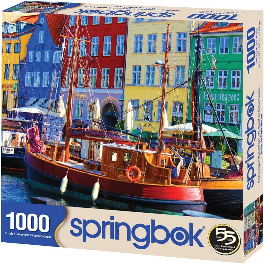 Springbok's 1000 Piece Jigsaw Puzzle Copenhagen Waterfront - Made in USA