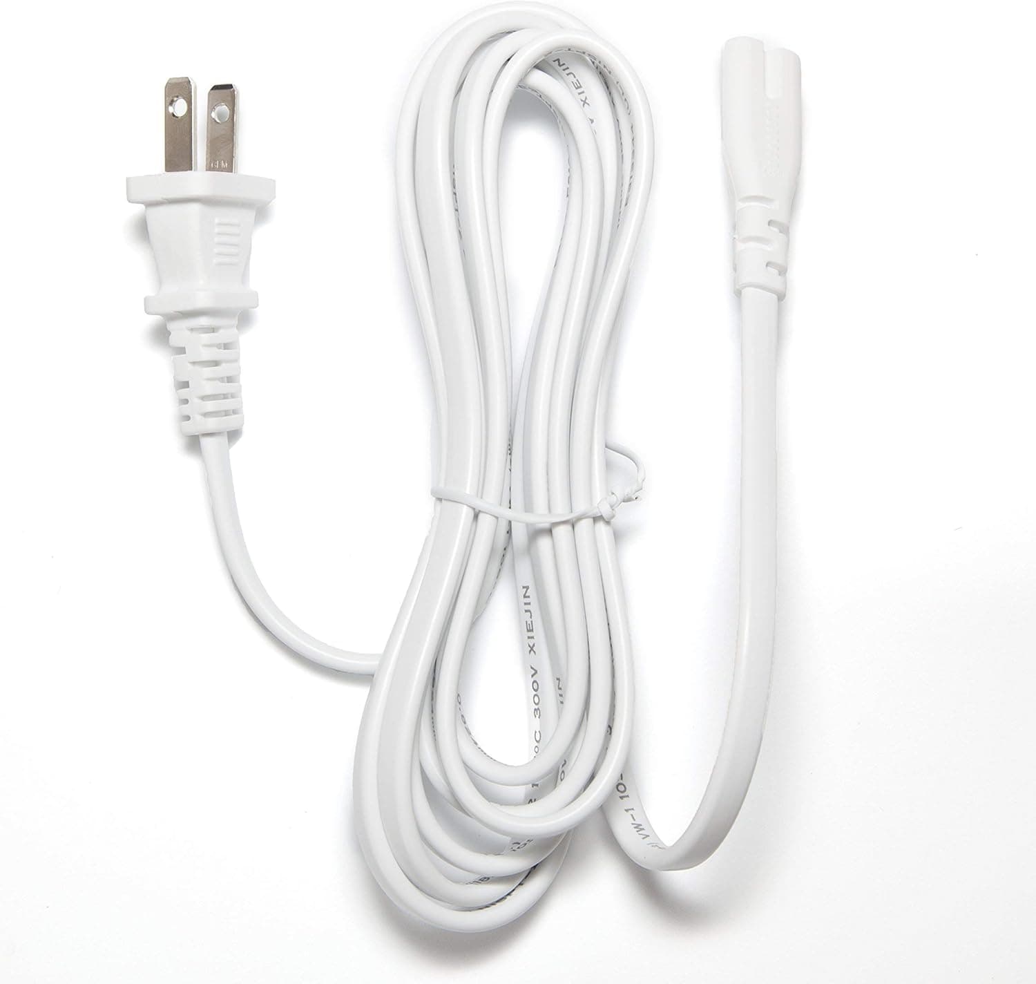 [UL Listed] OMNIHIL White 10 Feet Long AC Power Cord Compatible with HP Envy 6052