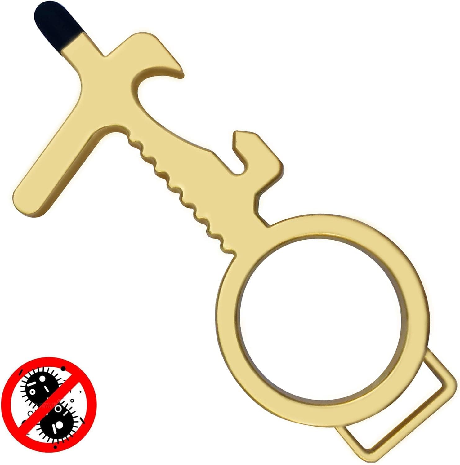 Door Opener No Touch Tool, Touchless Keychain Hand Tools with Stylus for Touchscreens,Elevators,ATM,Doors No Touch Tool (1 PC)