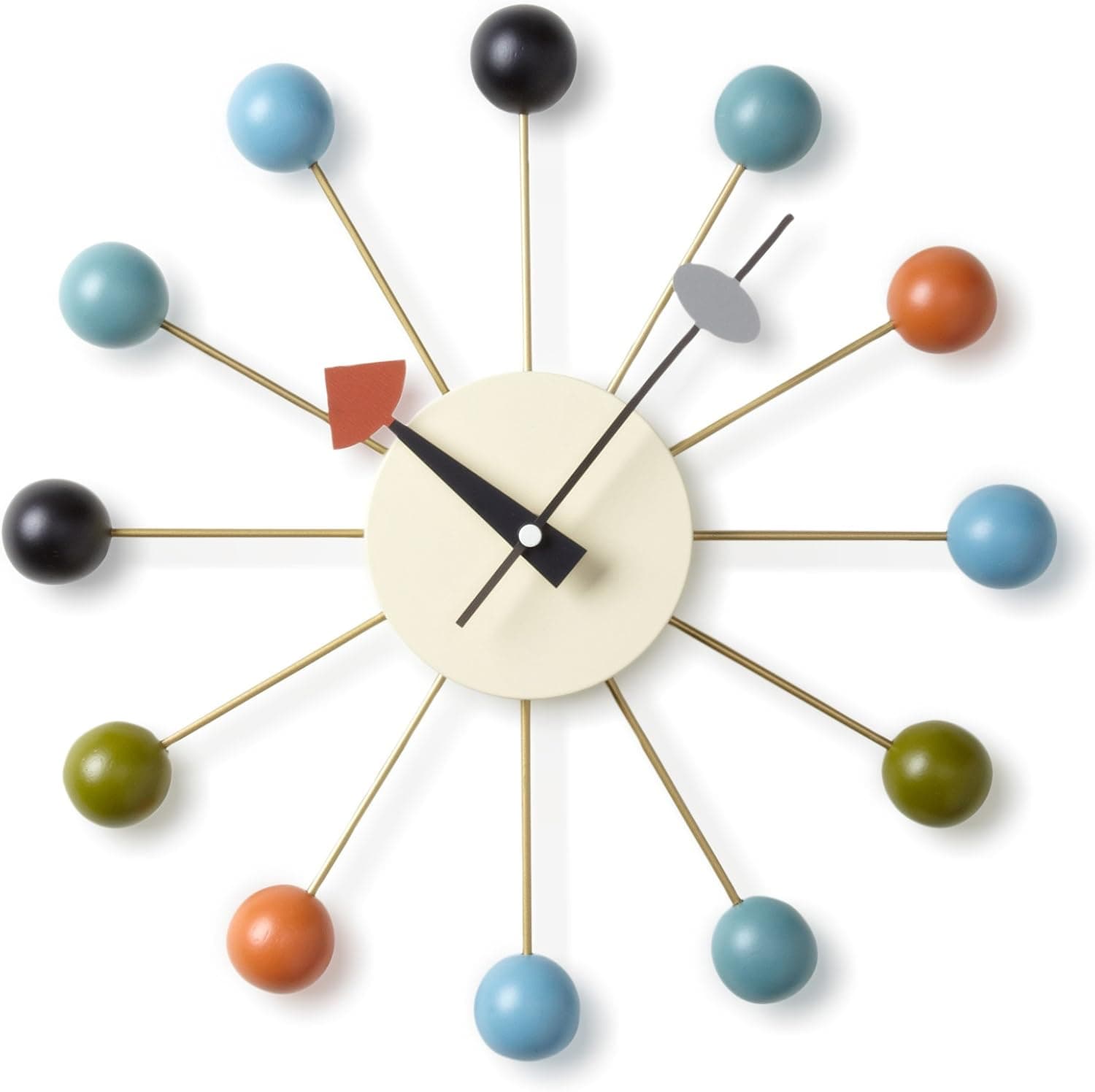 Telechron Atomic Ball Wall Clock, Multi
