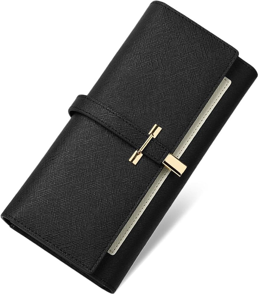 CLUCI Women Wallet Leather Trifold Large