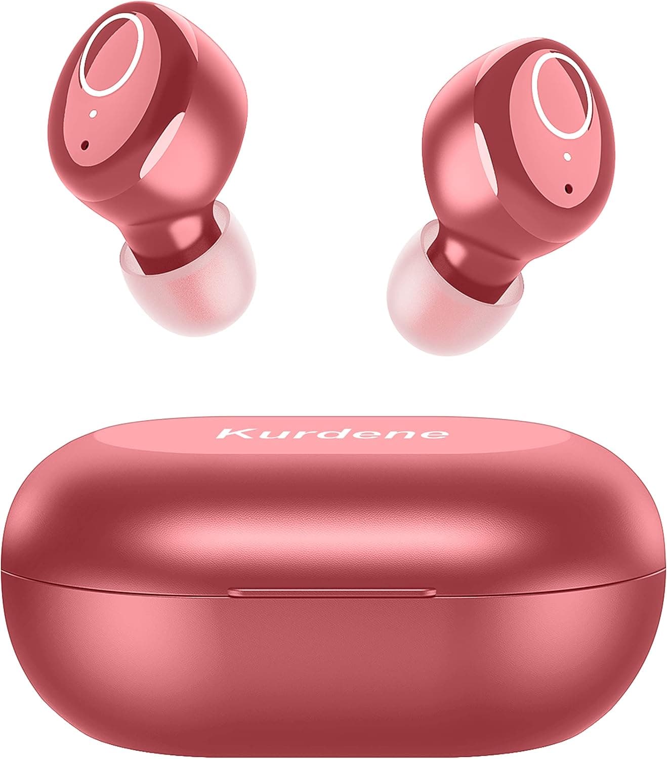 kurdene Bluetooth Wireless Earbuds, S8 Deep Bass Sound 38H Playtime IPX8 Waterproof Earphones Call Clear with Microphone in-Ear Bluetooth Headphones Comfortable for iPhone, Android