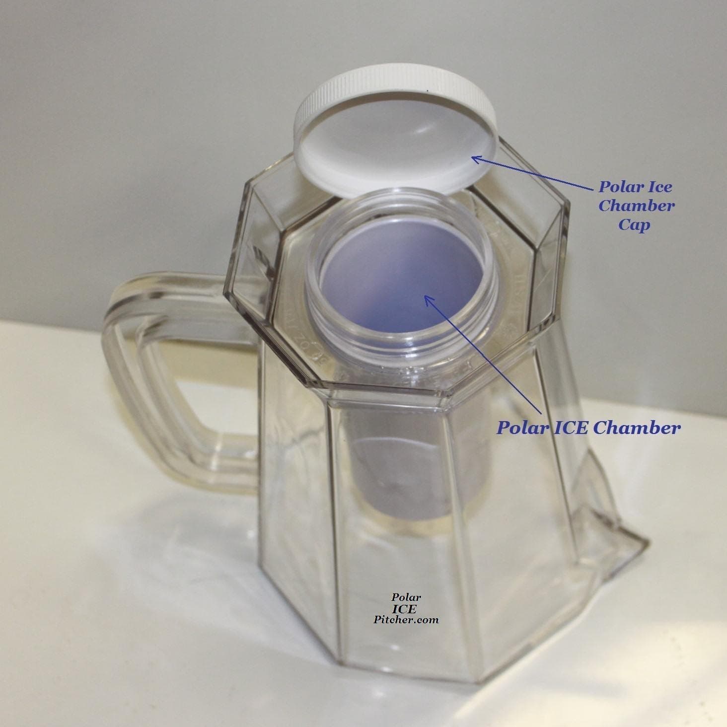 Replacement WHITE Caps for Polar Pitcher (12)
