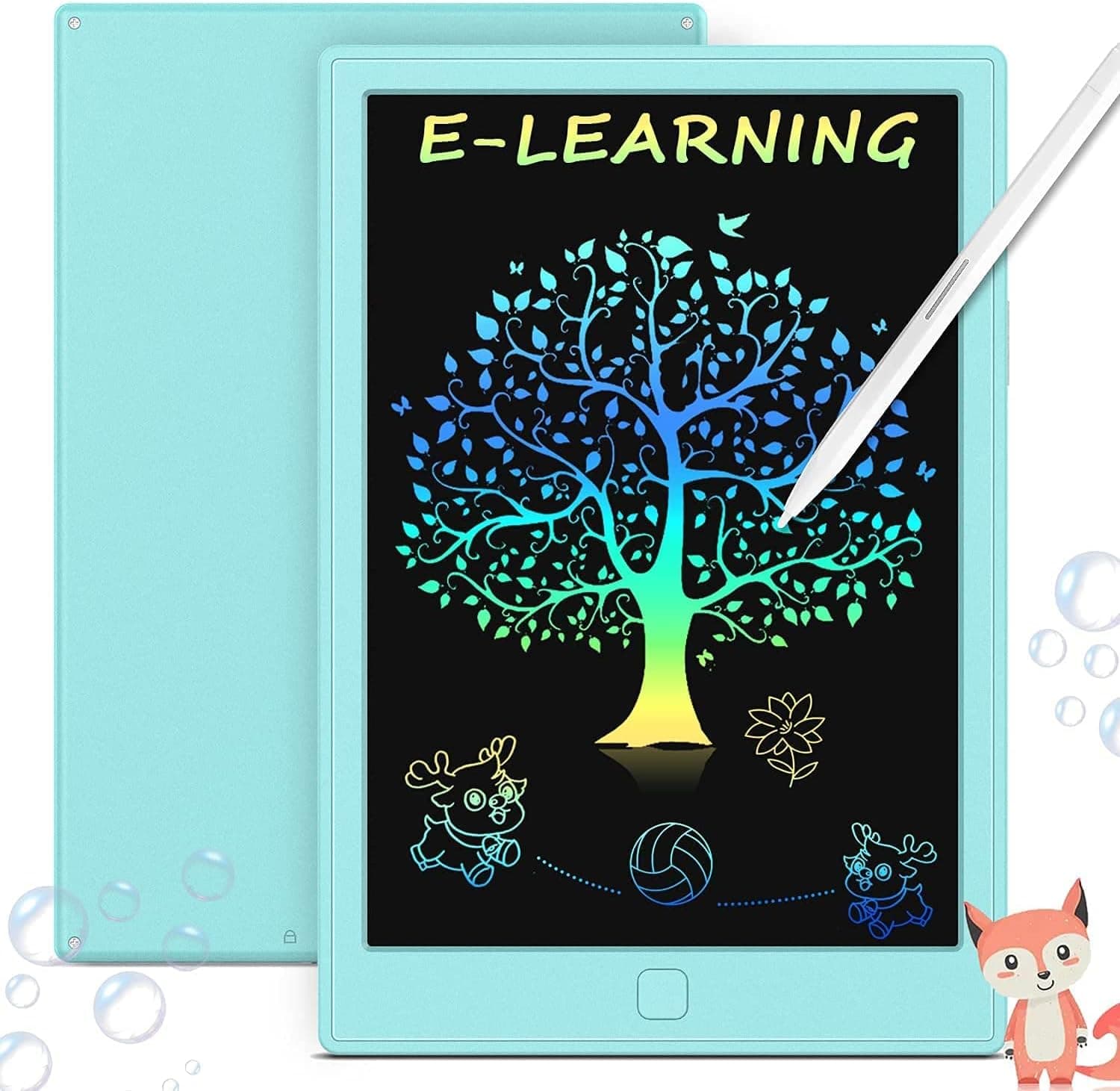 SODIKE LCD Writing Tablet Doodle Board, 10 inch Colorful Drawing Board for Kids, Erasable Reusable Electronic Drawing Pads, Education and Learning Toys 3 4 5 6 7 8 Years Old Boys and Girls(Blue)