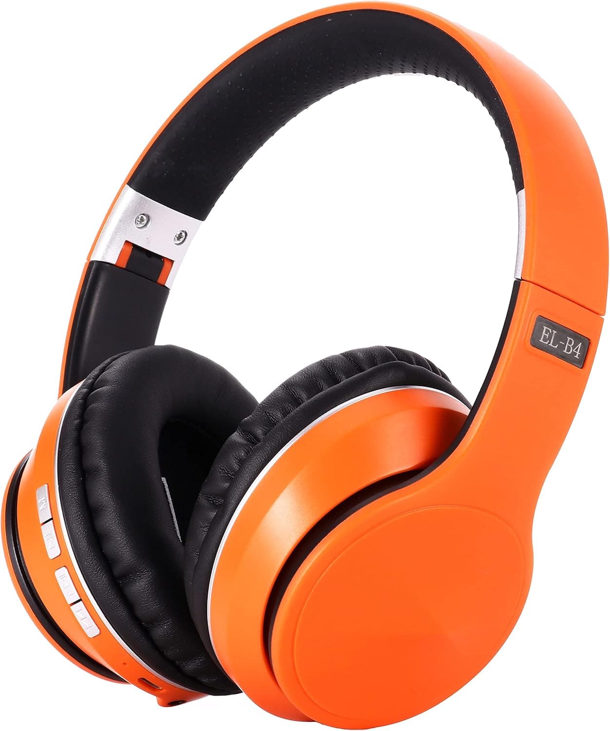 OYEALEX Active Noise Cancelling Over Ear Headphone Bluetooth Wireless Headphones with Microphone Deep Bass Foldable Comfortable Headphones for Online Class, Home Office, PC/Cell Phones/Game Orange