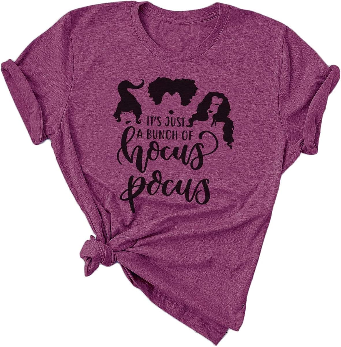 Hocus Pocus Halloween Shirts for Women Fall Tee Shirt Classic Halloween Movie Tops