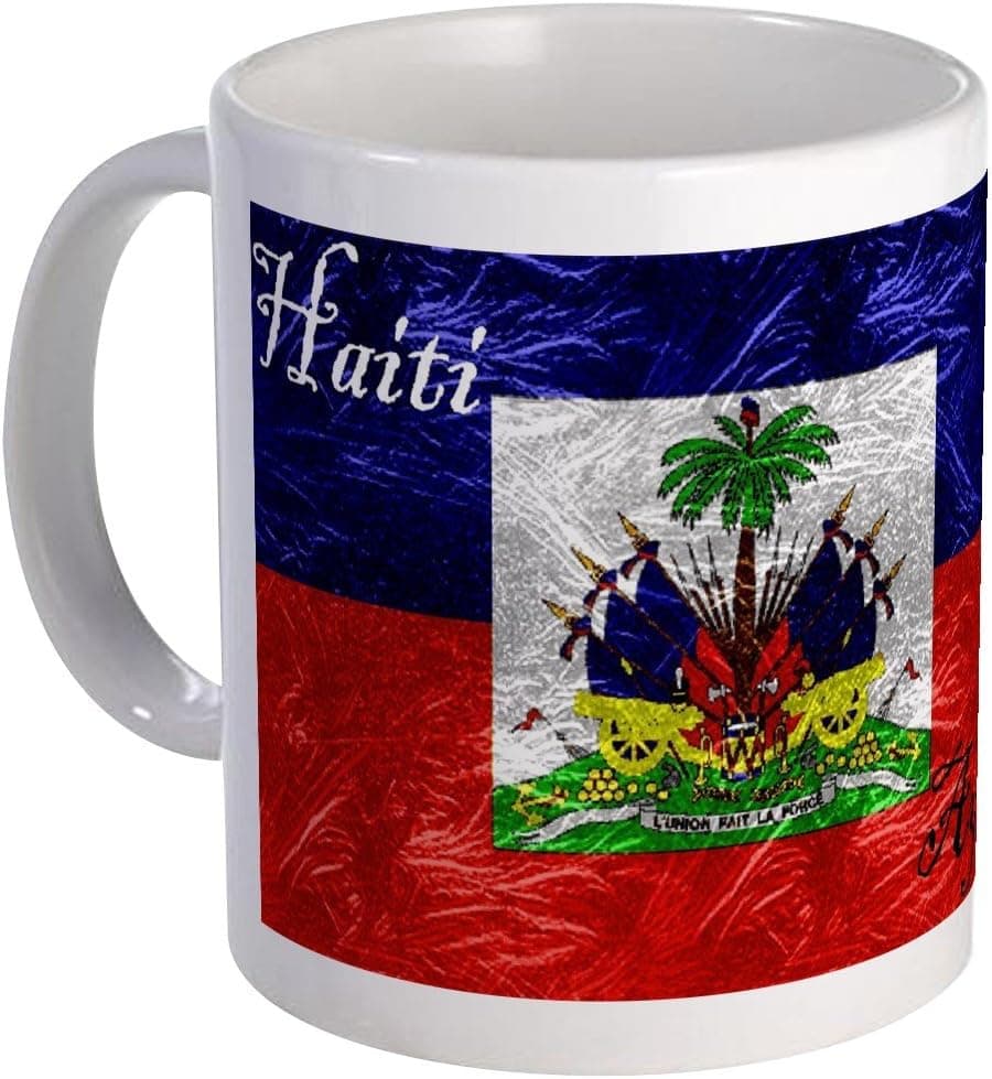 CafePress Haiti Ayiti Flag Mug Ceramic Coffee Mug, Tea Cup 11 oz