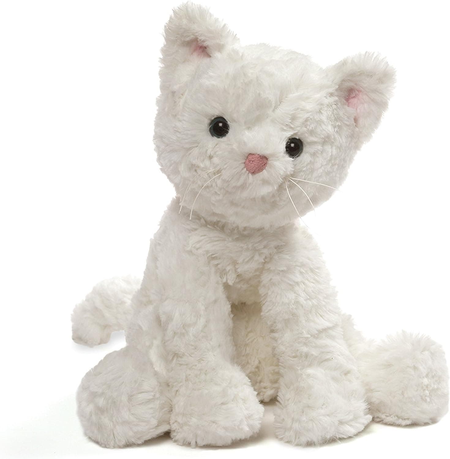 GUND Cozys Collection Cat Stuffed Animal Plush, White, 8"