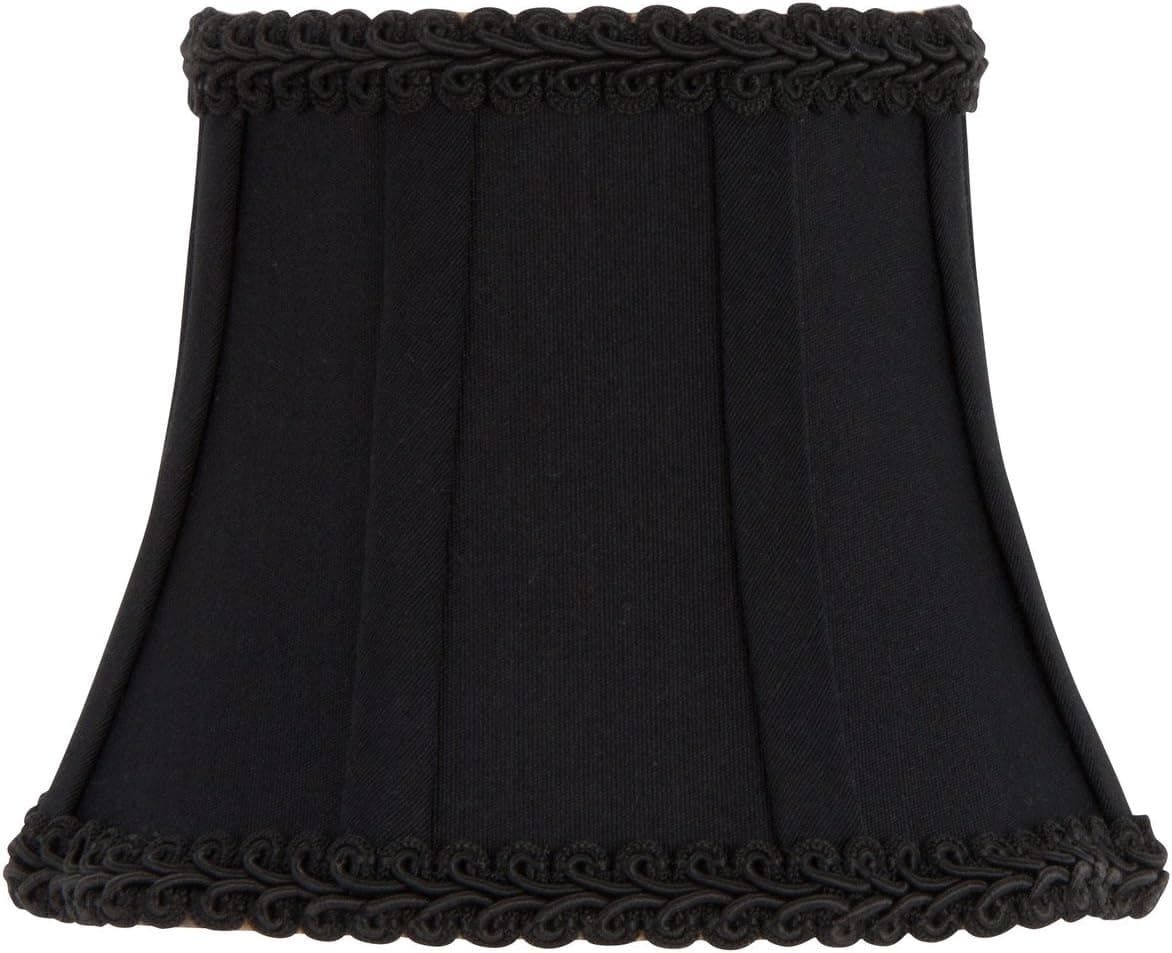 Upgradelights® Black Wall Sconce Clip on Shield Lamp Shade Chandelier Half Shades