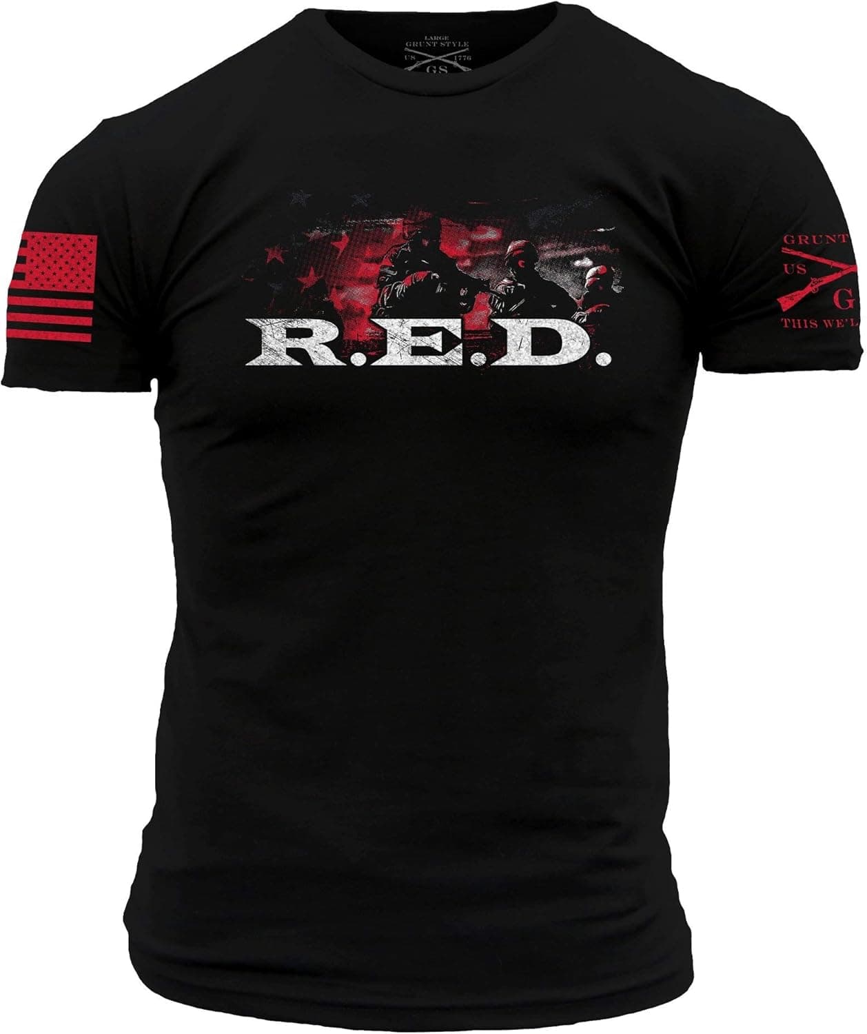 Grunt Style R.E.D. Men's T-Shirt